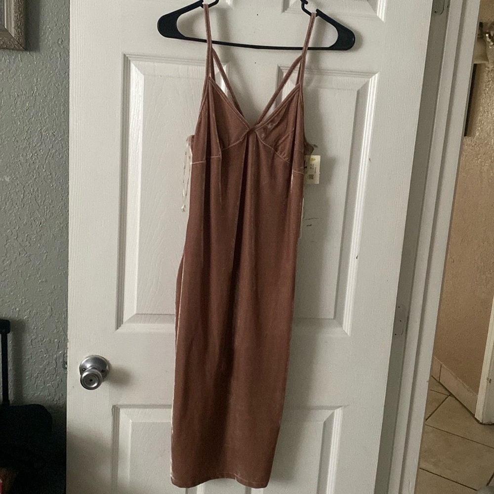 Soft slim party cotton dress